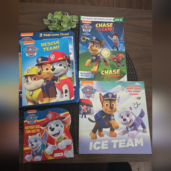 Paw Patrol Book Lot Kids Reading Beginners Boys Girls Books Ryder Chase - Picture 3 of 5